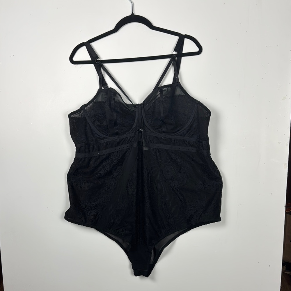 NWT Torrid Strappy Studded Lace Underwire Bodysuit